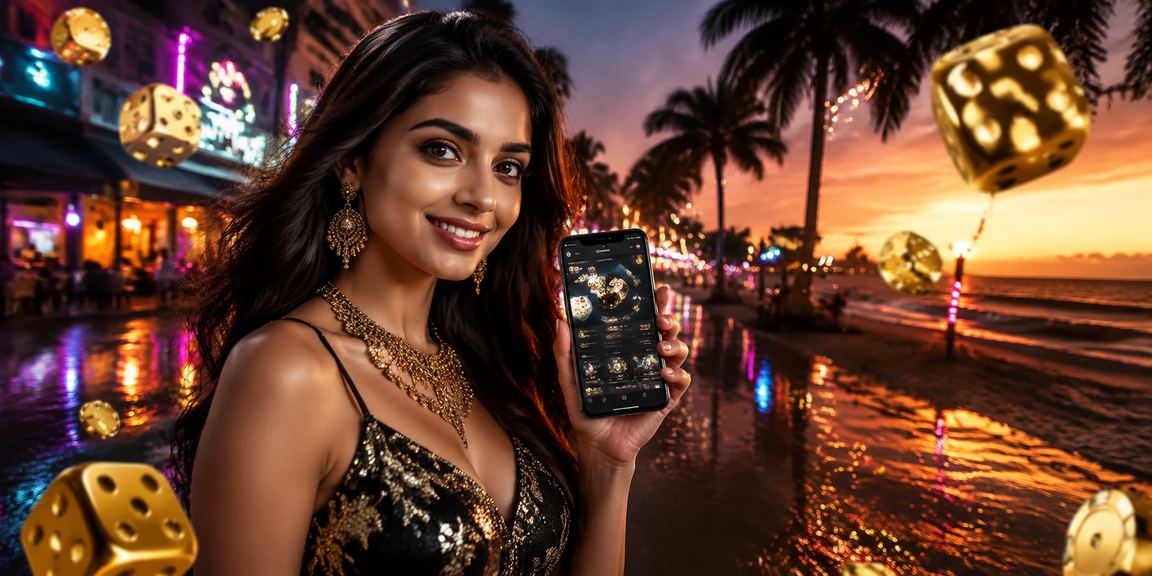 Goa beach-themed slot game with dice and festive bonuses